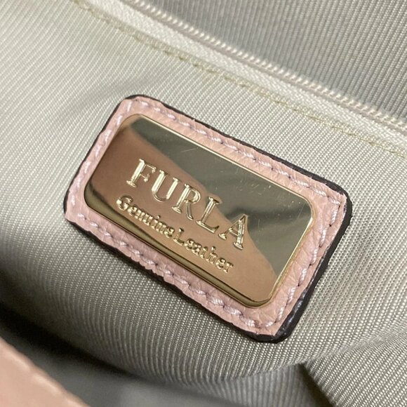 FURLA Julia - Pink Leather Handbag - Picture 7 of 10